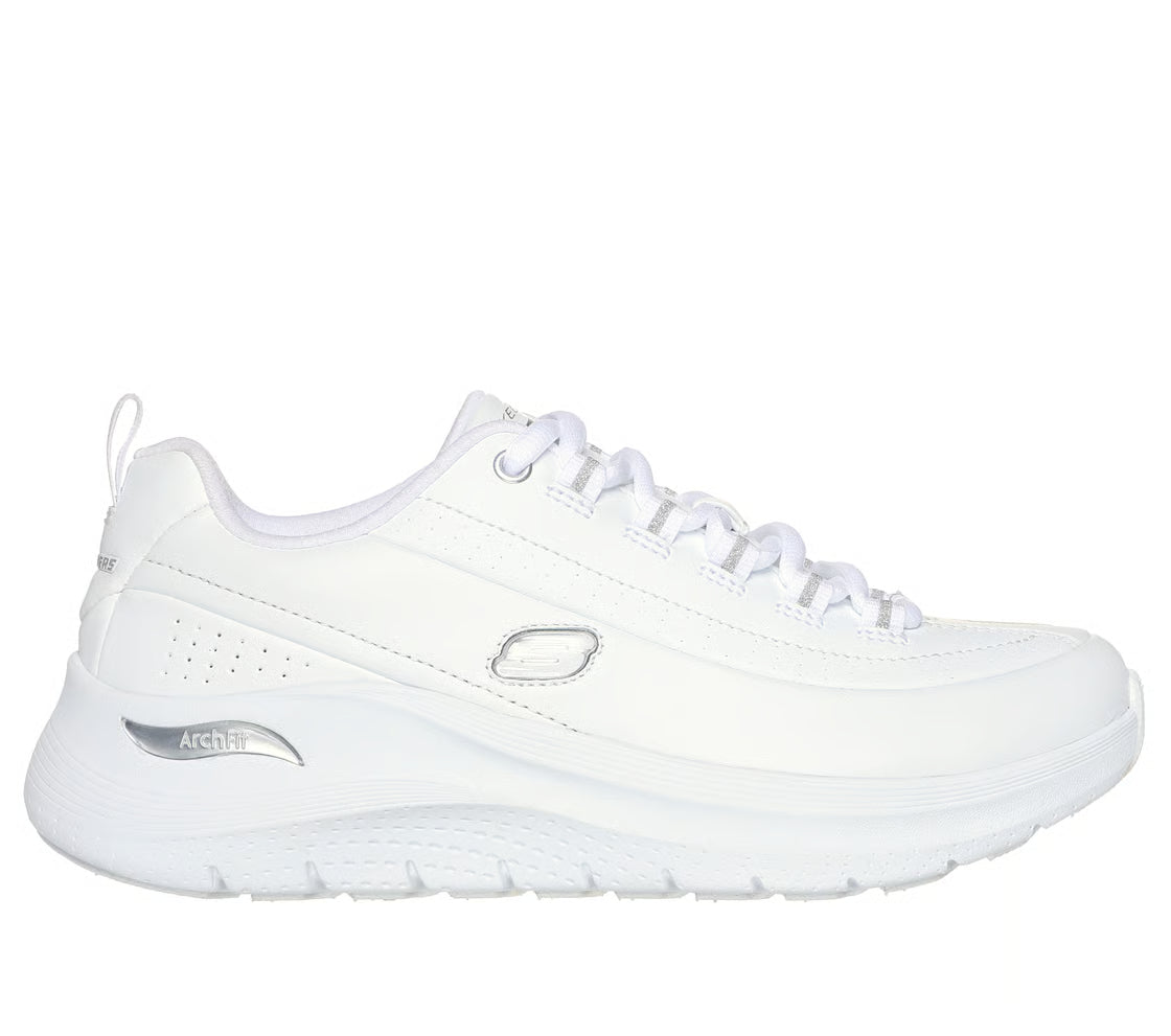 Skechers Arch Fit 2.0 – Star Bound (White/Silver)