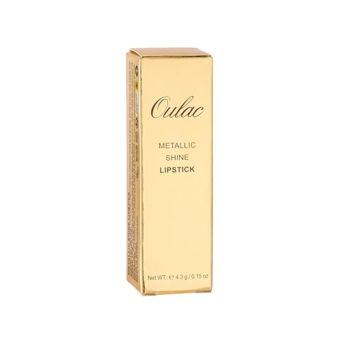 OULAC Metallic Shine Glitter Lipstick, Pink High Impact Lipcolor, Lightweight Soft and Ultra Hydrating, Long Lasting, Vegan & Cruelty-Free, Full-Coverage Lip Color 4.3 g/0.15 HIP & HIPPIE(11)