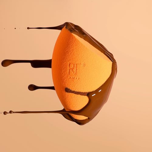 Real Techniques Miracle Complexion Makeup Sponge Full Cover Foundation, Pack Of Two (Packaging May Vary)