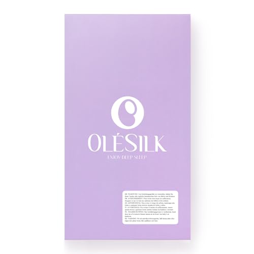 OLESILK Sleep Mask, 100% Natural Mulberry Silk Eye Mask for Women and Men with Adjustable Strap, Large in Size, Blindfold for All Night Sleep, Navy