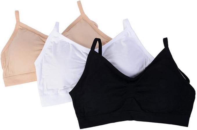 Litthing Women Sports Bra Seamless Comfort Bras Padded Ladies Tops Adjustable Strap Bralettes Vest Style Athletic Wireless Wrap Chest Crop Top for Yoga Fitness Exercise
