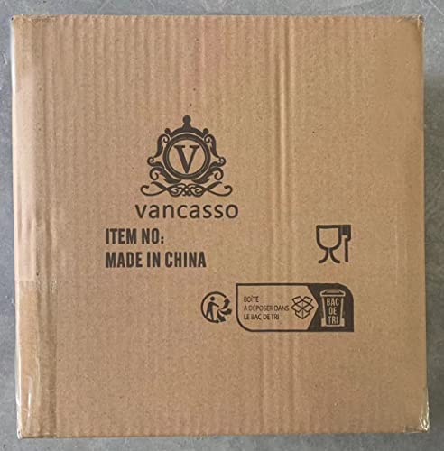 vancasso Bonita Mugs Set of 6, 360ml Stoneware Coffee Cup and Mug, Microwave & Dishwasher Safe Tea Cups, Large Mugs for Hot Drinks, Warm Color