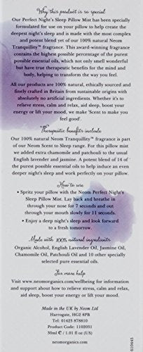 NEOM- Perfect Night's Sleep Pillow Mist Spray, 30ml | English Lavender, Chamomile & Patchouli| Scent to Sleep