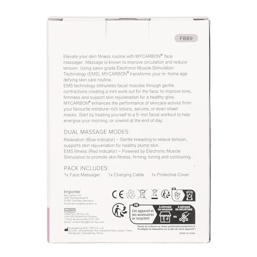 MYCARBON Face Massager Rollers EMS Facial Toning Lifting Machine Electric Skin Care Beauty Device Wrinkle Remover, Anti-Aging, Skin Tightening, Improve Facial Contour