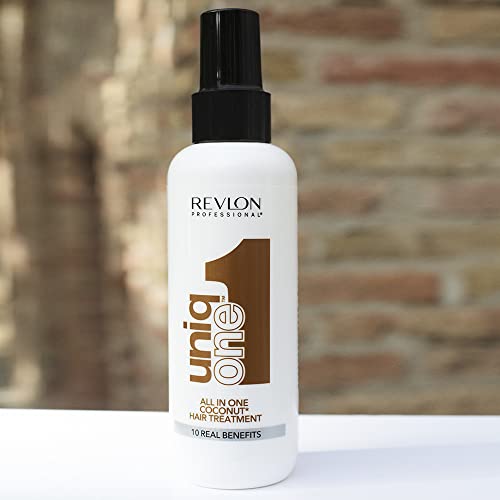 REVLON PROFESSIONAL UNIQONE COCO HAIR TREATMENT, Leave-In Hair Treatment, Hair Treatment, Coconut Fragrance – 150 ml