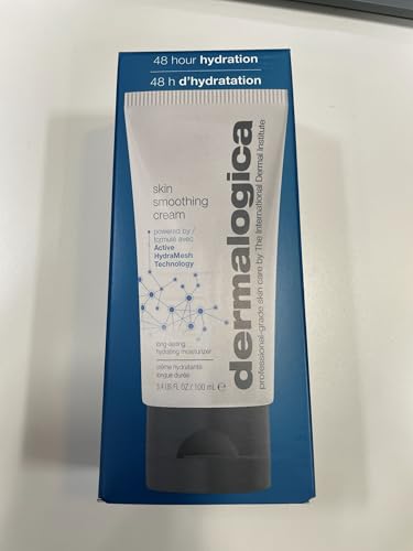 Dermalogica Skin Smoothing Cream with Vitamin C & Vitamin E - 48 Hours of Continuous Hydration, Antioxidant-rich Formula with Grape Seed Extract, Combats Dryness and Dehydration, All Skin Types, 100ml