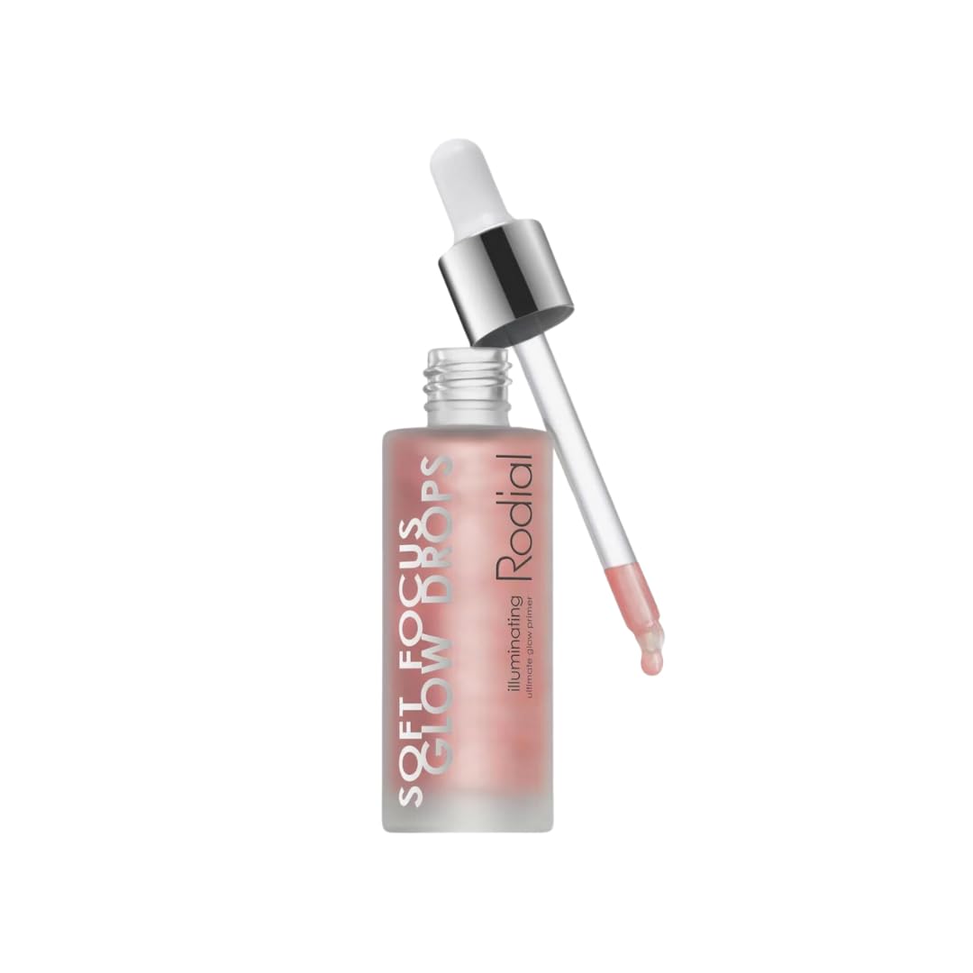 Rodial Soft Focus Glow Booster Drops 30 ml, Illuminating Skin Serum with Glycerin and Antioxidants, Perfectioning and Smoothing Dewy Makeup Base, Weightless Formula