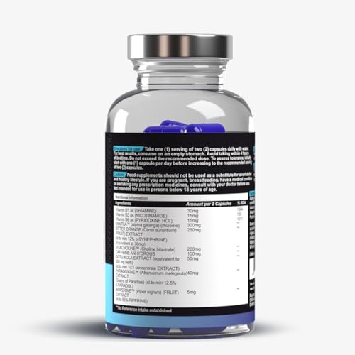 DNA Lean Thermo-XY Version 2.0 Evidence-Based Fat Burners for Men (Powerful THERMOGENIC Formula) - 1 Months Supply of 100% Vegetable Capsules