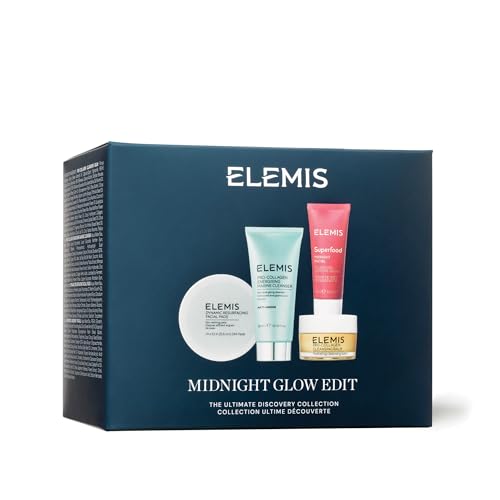 ELEMIS Midnight Glow Gift Set Worth £59.50, Luxurious skincare set for glowing, radiant skin - Elemis Gift Set for Women
