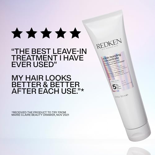 REDKEN Acidic Bonding Concentrate, Shampoo, Conditioner & Leave-In Treatment Set, Bond Repair for Damaged Hair, Trio Bundle