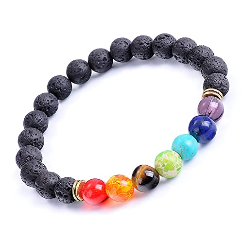 Serenity Crystals Chakra Candle Set - Beautifully Crafted Crystal Infused Candles for Meditation, Healing and Wellness a Suitable Gift for Chakra Spiritual Yoga Meditation, Includes Bracelet
