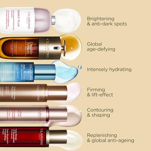 Clarins NEW Double Serum | Anti Aging Face Serum | Visibly Firms, Smoothes, Boosts Radiance, and Refines Pores | 24H Hydration | All Skin Types 50ml
