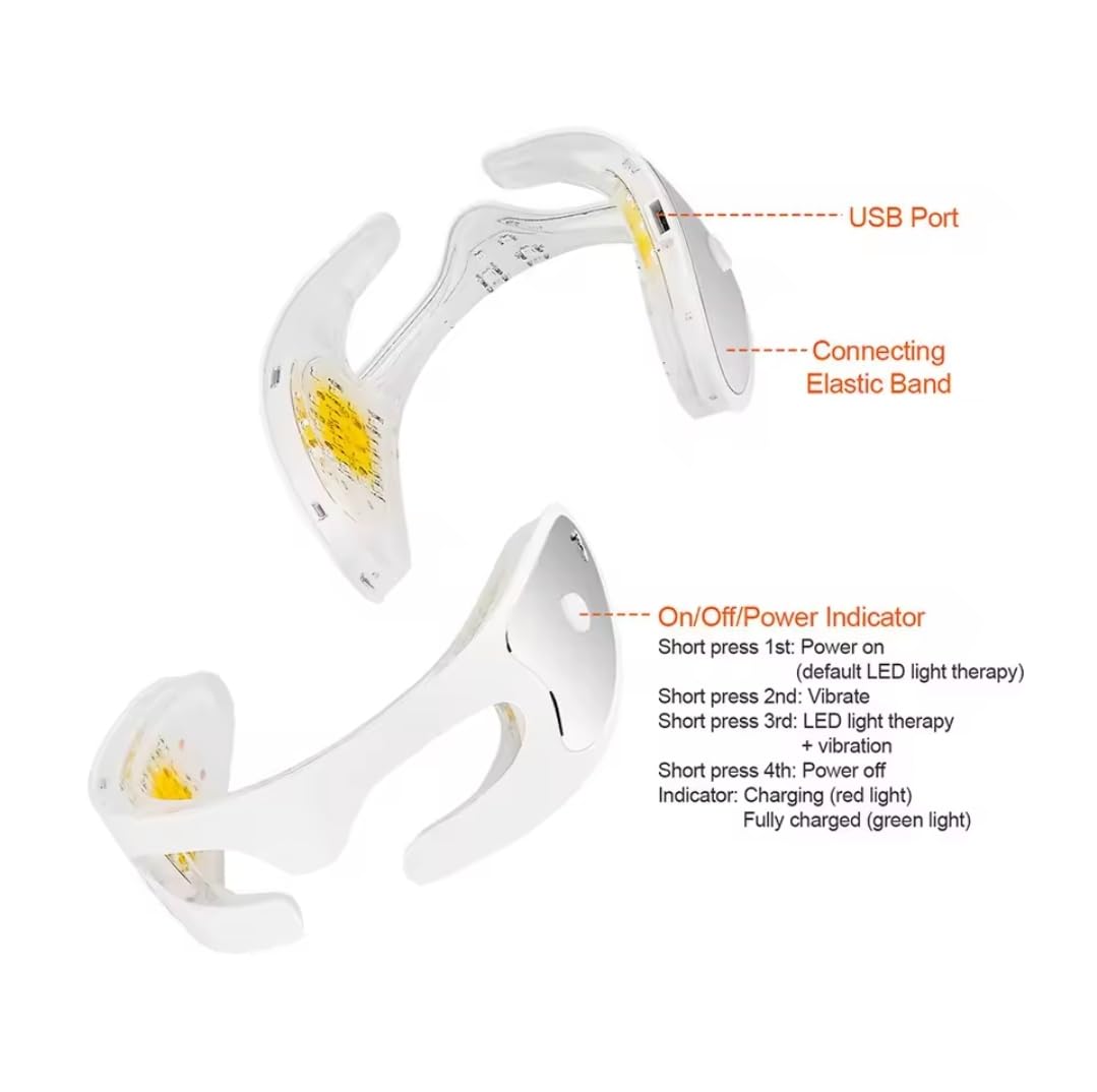 Elite Horizon LED Eye Mask, Massager with Light Therapy, 3 Modes, Anti-Ageing Treatment for Dark Circles and Eye Fatigue