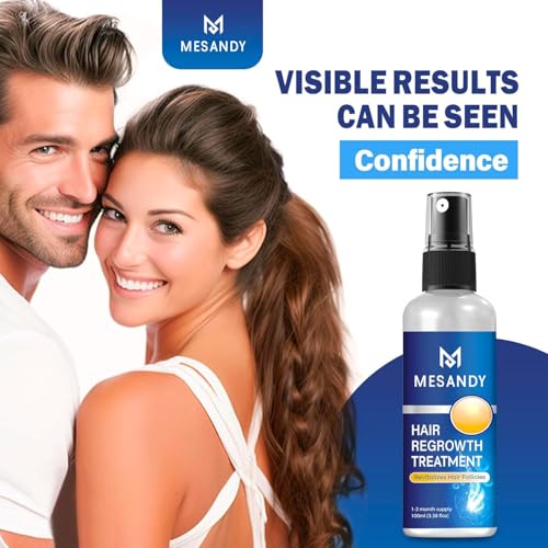 Hair growth Spray for Women and Men: Anti Hair Loss Treatment for Hair Regrowth 2 Month Supply, Extra Strength Scalp Solution, Thicken Strengthen Longer Hair 100Ml