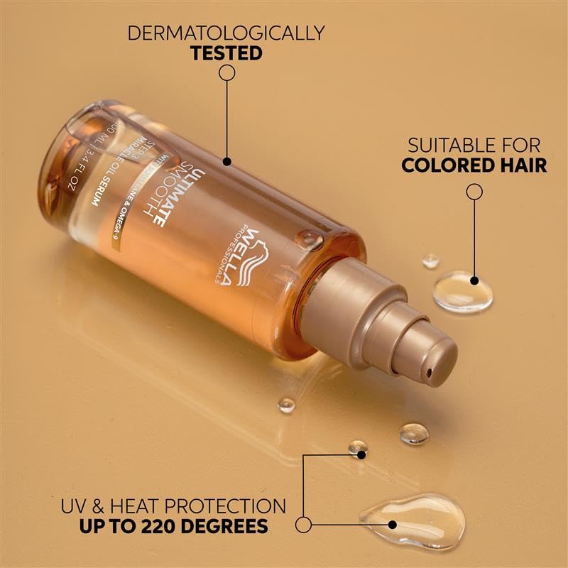 Wella Professionals Ultimate Smooth Hair Mask - Nourishing Hair Mask With Squalane & Omega 9 - For Dry, Dull & Frizzy Hair (500ml)