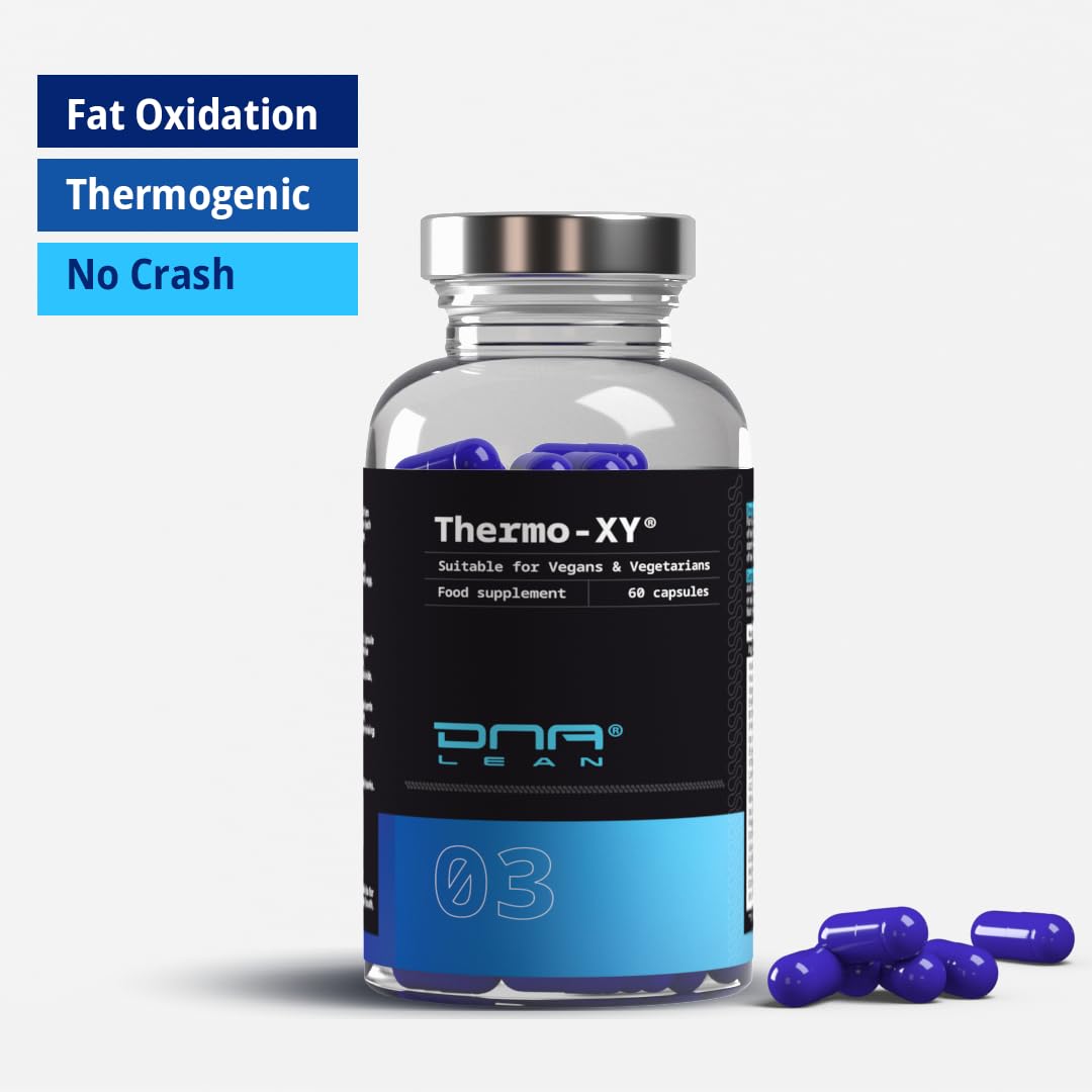 DNA Lean Thermo-XY Version 2.0 Evidence-Based Fat Burners for Men (Powerful THERMOGENIC Formula) - 1 Months Supply of 100% Vegetable Capsules