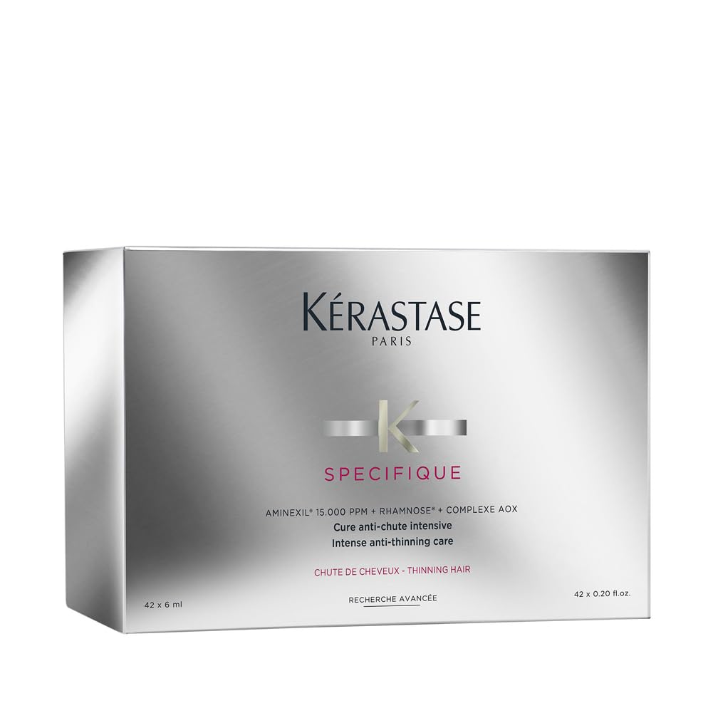 Kérastase Specifique, Hair Growth & Strength Treatment, For Men & Women with Hair Loss, 42-Day Cure Anti-Chute Intensive, 42 x 6ml