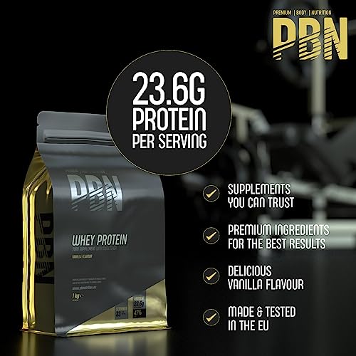 Premium Body Nutrition Whey Protein 1kg Vanilla, New Improved Flavour