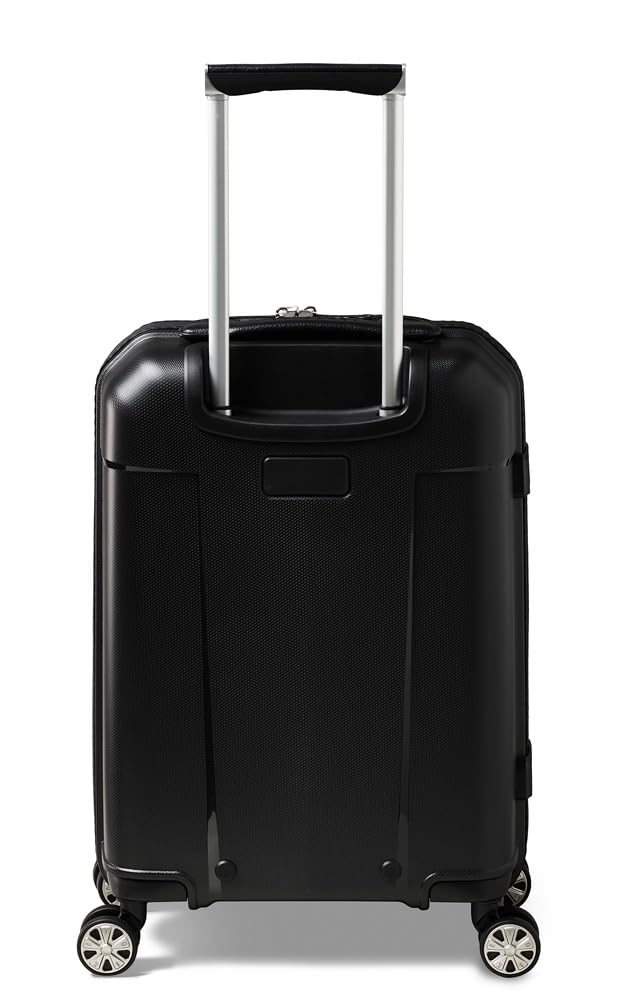 Ted Baker Flying Colours Small Trolley Spinner Suitcase with Front Pocket and USB Smart Feature, Black