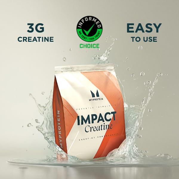 Myprotein Creatine Monohydrate Powder - 250g (83 x 3g Servings) - Pure Unflavoured - Scientifically Proven to Help Increase Power and Physical Performance