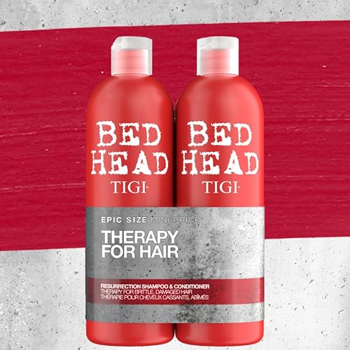 Bedhead by TIGI | Resurrection Shampoo and Conditioner Set | Hair care for brittle and damaged hair | Powerful, regenerating care formula | 2 x 750ml