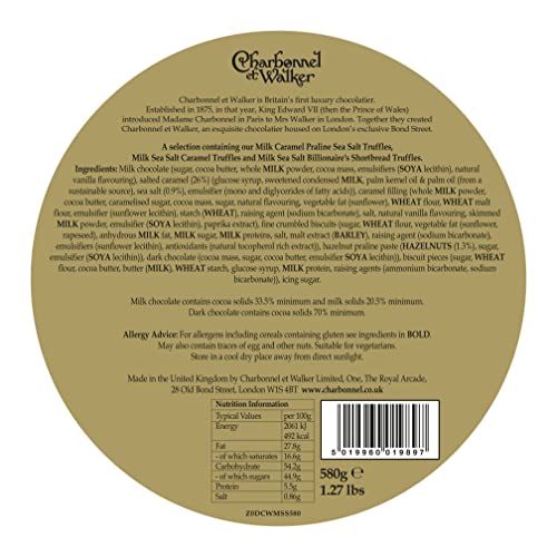 580g Milk Sea Salt Caramel Truffle Selection