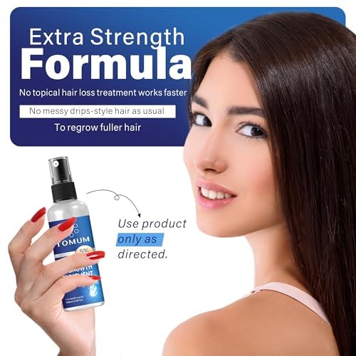 Hair growth Spray for Women and Men: Anti Hair Loss Treatment for Hair Regrowth 2 Month Supply, Extra Strength Scalp Solution, Thicken Strengthen Longer Hair 100Ml