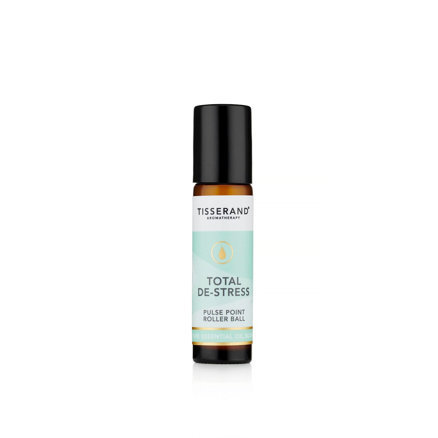 Tisserand Aromatherapy | Total De-Stress | Geranium Pulse Point Aromatherapy Rollerball With Nutmeg & Orange | 100% Pure Essential Oil Blend | 10ml
