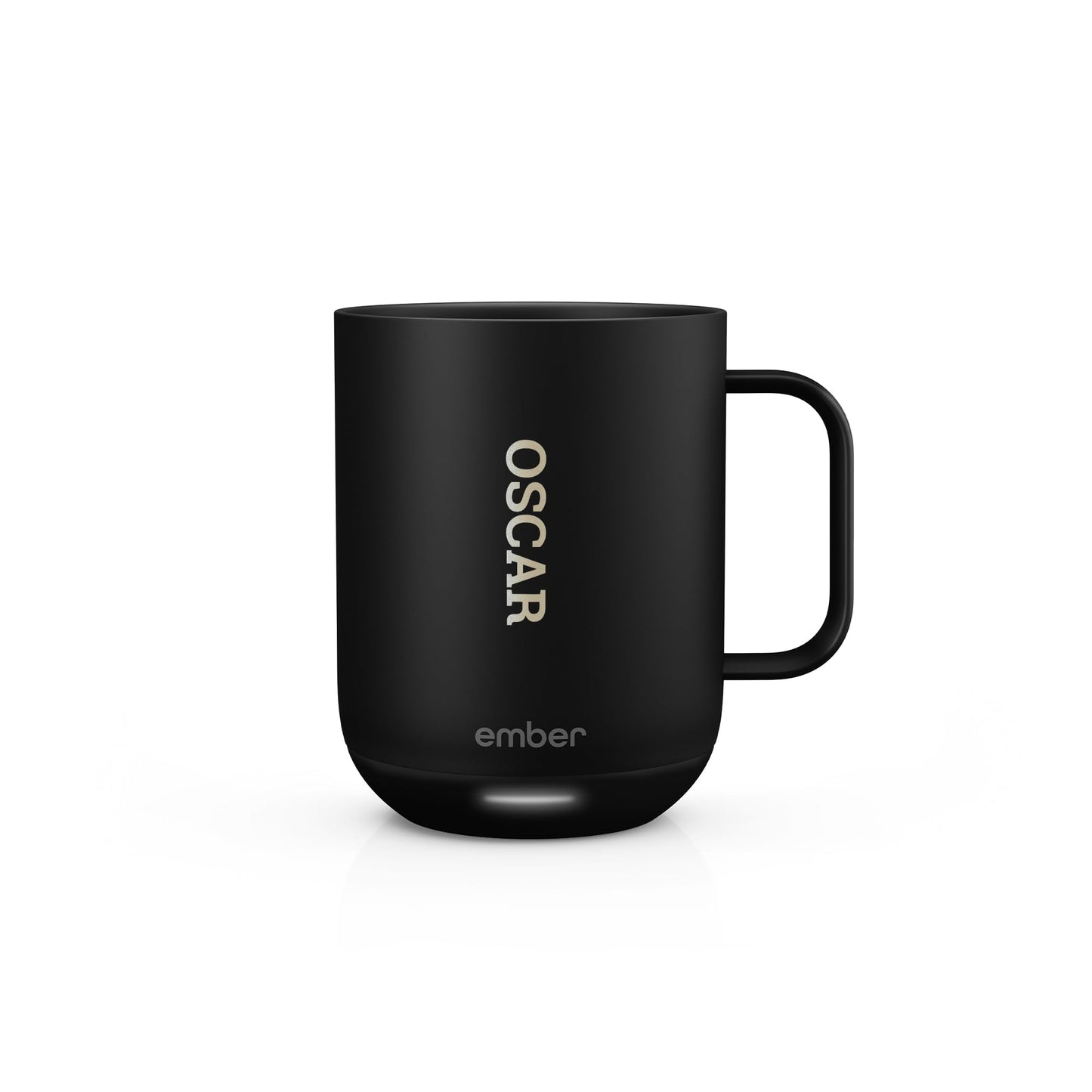 Ember Smart Mug 2 Personalized With Name - Temperature Control Heated Coffee Warmer, App-Controlled Rechargeable With LED Display, Black - Add Your Own Text/Name (295 ml)