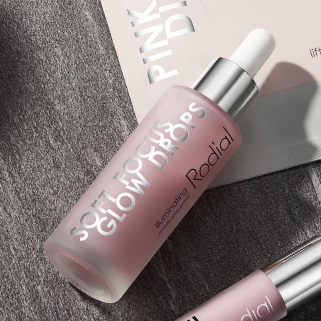 Rodial Soft Focus Glow Booster Drops 30 ml, Illuminating Skin Serum with Glycerin and Antioxidants, Perfectioning and Smoothing Dewy Makeup Base, Weightless Formula