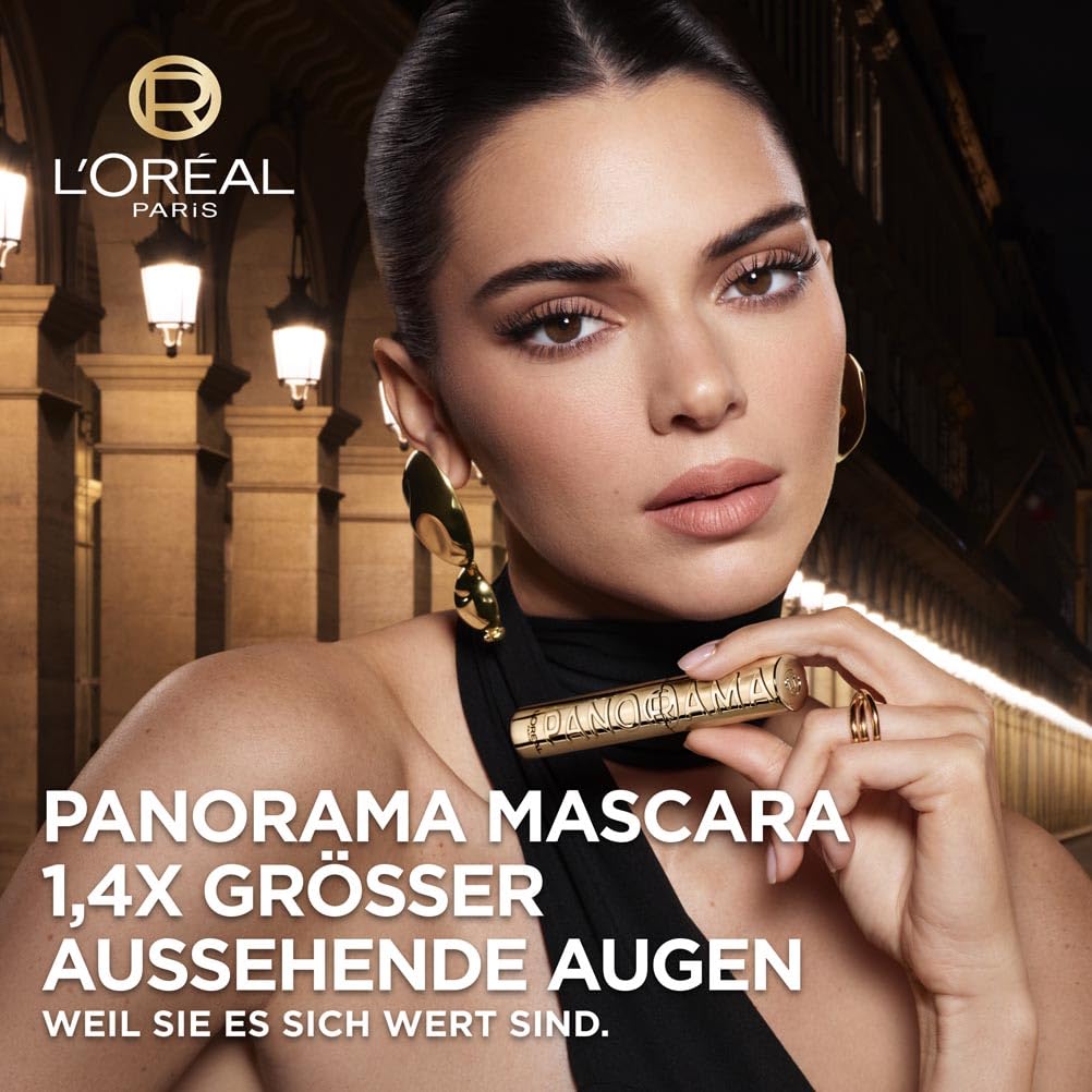 L'Oreal Paris Volumising Mascara, For Intense Volume and a Fanned Out Effect, 1.4x Bigger Looking Eyes, Clump-free Formula, Suitable for Sensitive Eyes, Volume Million Lashes Panorama