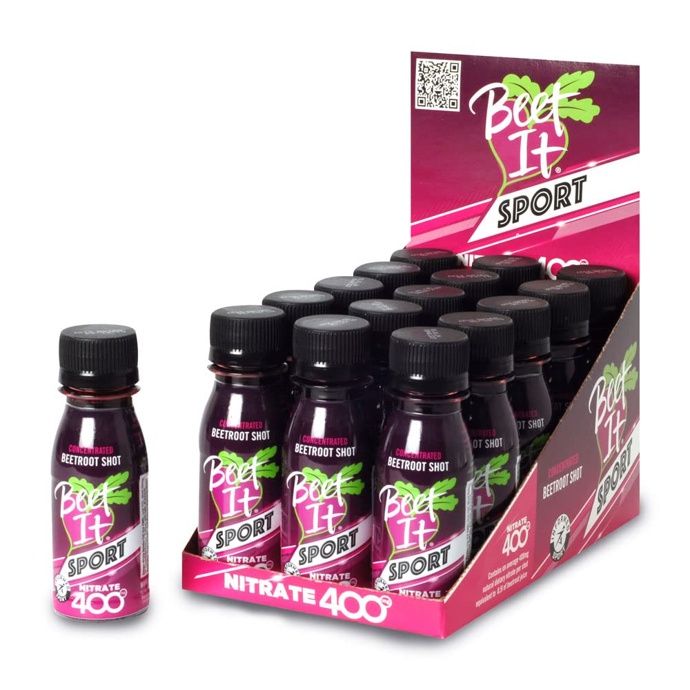 Beet It Sport Nitrate 400 - High Nitrate shots - Concentrated Beetroot Juice (15 x 70ml) Boost Nitric Oxide and Athletic Endurance Performance
