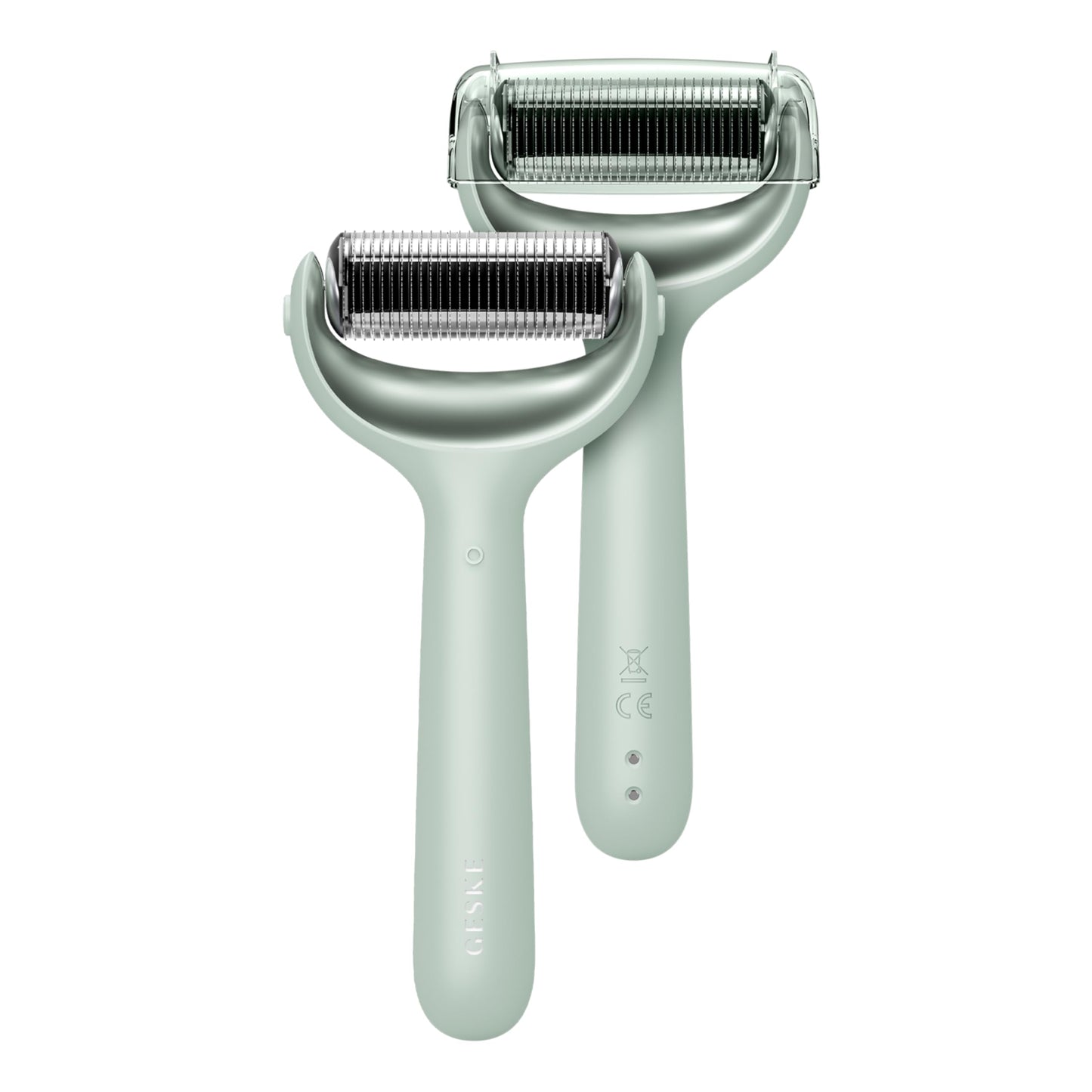 GESKE SmartAppGuided™ MicroNeedle Face & Body Roller | 8 in 1 | Derma Roller | Electric roller | Microneedling device | Needle roller | Beauty roller for face and body