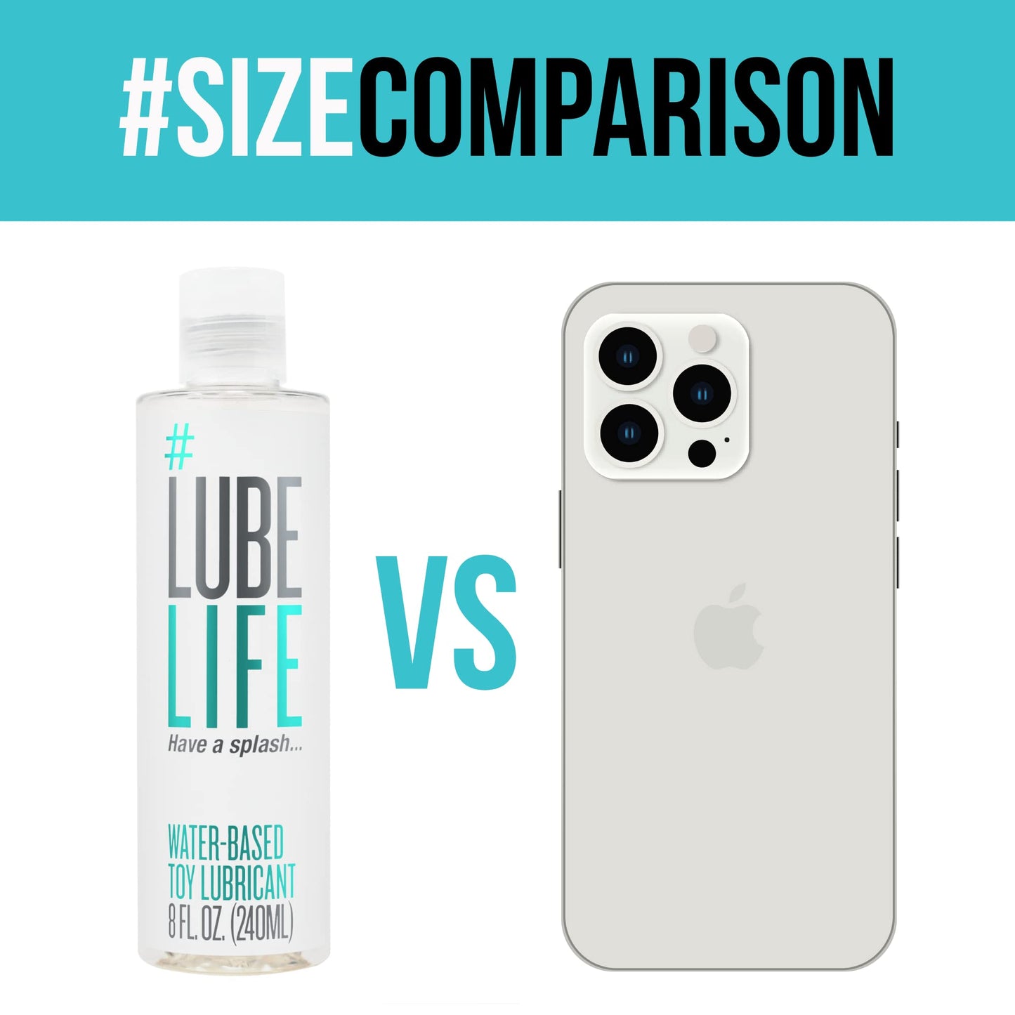 Lube Life Water-Based Toy Lubricant, Toy-Safe lube for Men, Women and Couples, Non-Staining, 240 ml