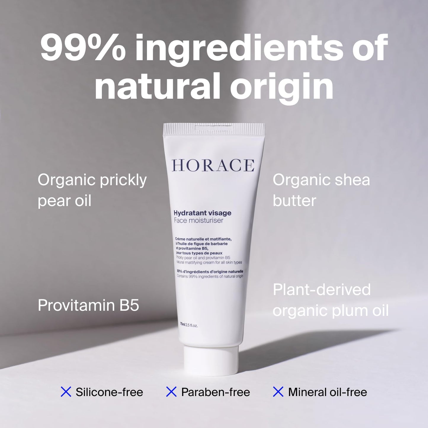 HORACE Face Kit for Men - Gift Set with Purifying Face Cleanser, Gentle Face Scrub, and Mattifying Face Moisturiser - Skincare Set for Cleansing and Hydrating