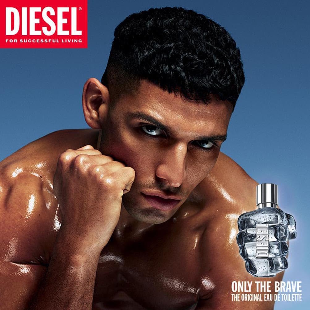 Diesel Only The Brave, Eau de Toilette Aftershave, Perfume For Men, The Original Fresh Fragrance, 125ml