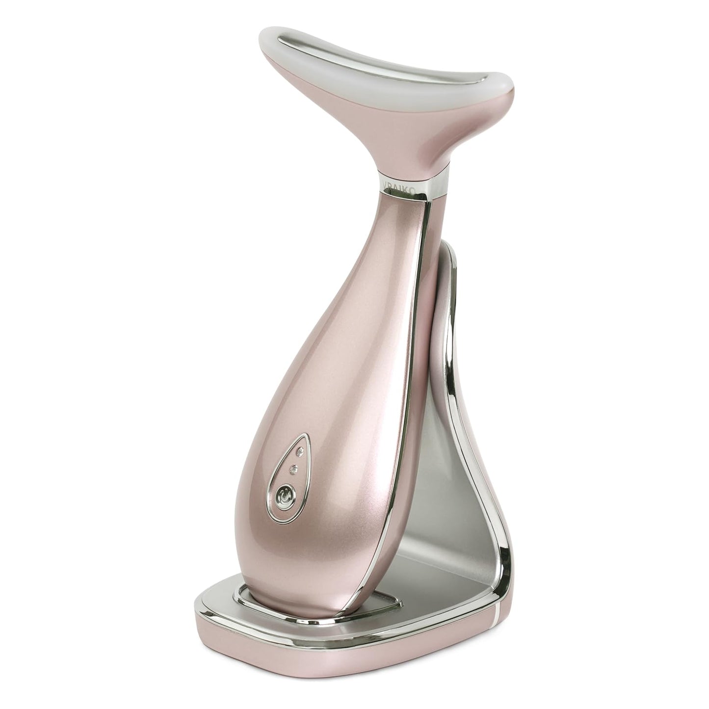 VRAIKO Lily Neck Face Massager, Face Sculpting Tool, Skin Rejuvenation Device with Thermal, Triple Action LED and Vibration, for Anti-Aging, Lifting and Tightening Sagging Skin (Rosegold)