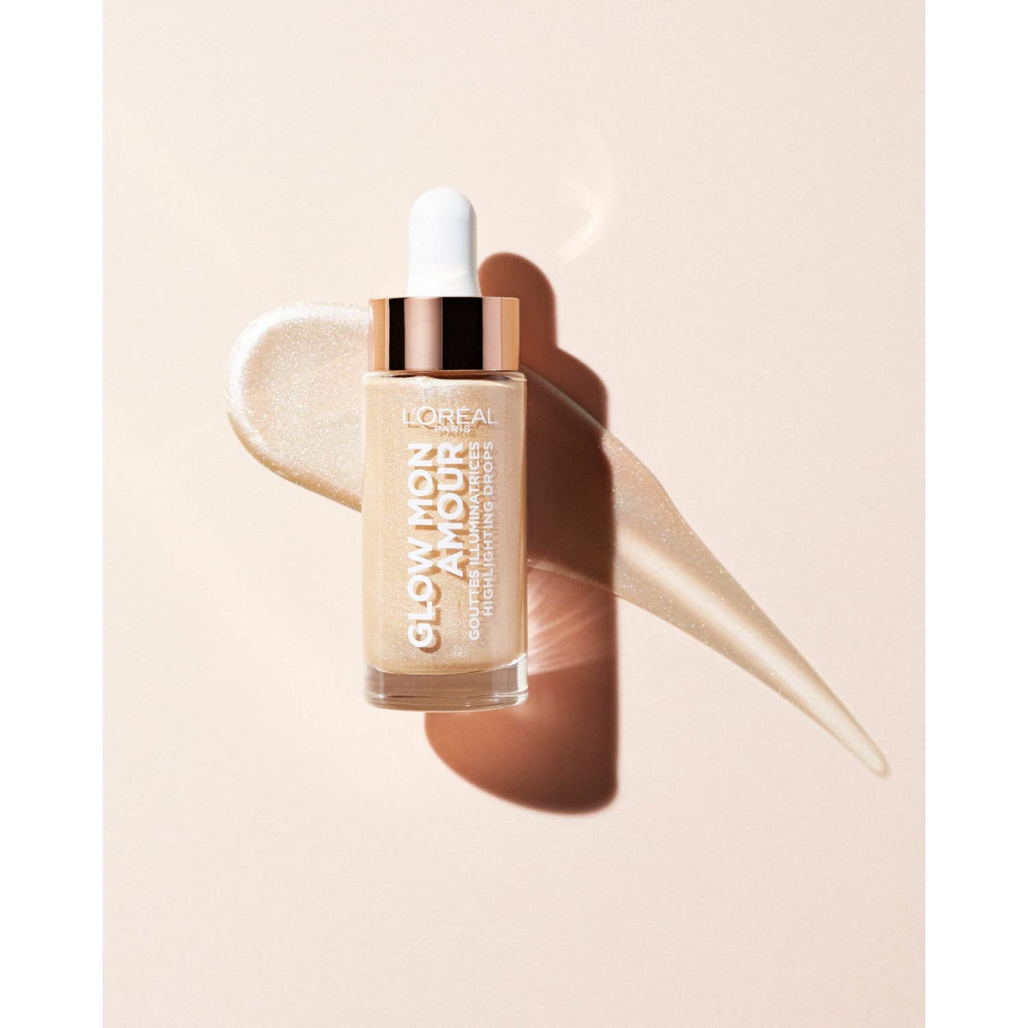 L’Oreal Paris Highlighting Drops, Glow Mon Amour Sparkling Love, Natural and Luminous, Liquid Formula with Nourishing Coconut Oil