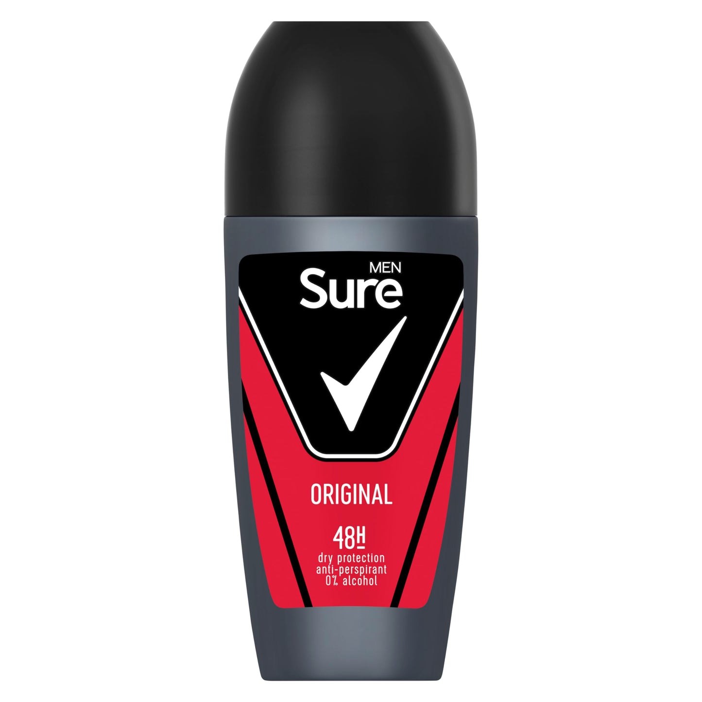 Sure Men Original Anti-Perspirant Roll On Men's Deodorant with MotionSense technology for 48 hour protection against sweat and odour 6x 50 ml