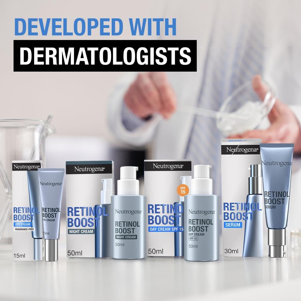 Neutrogena Retinol Boost Facial Serum (1x 30ml), Clinically-Proven Face Serum to Target the Visible Signs of Ageing, with Retinol for Brighter, Younger-Looking Skin