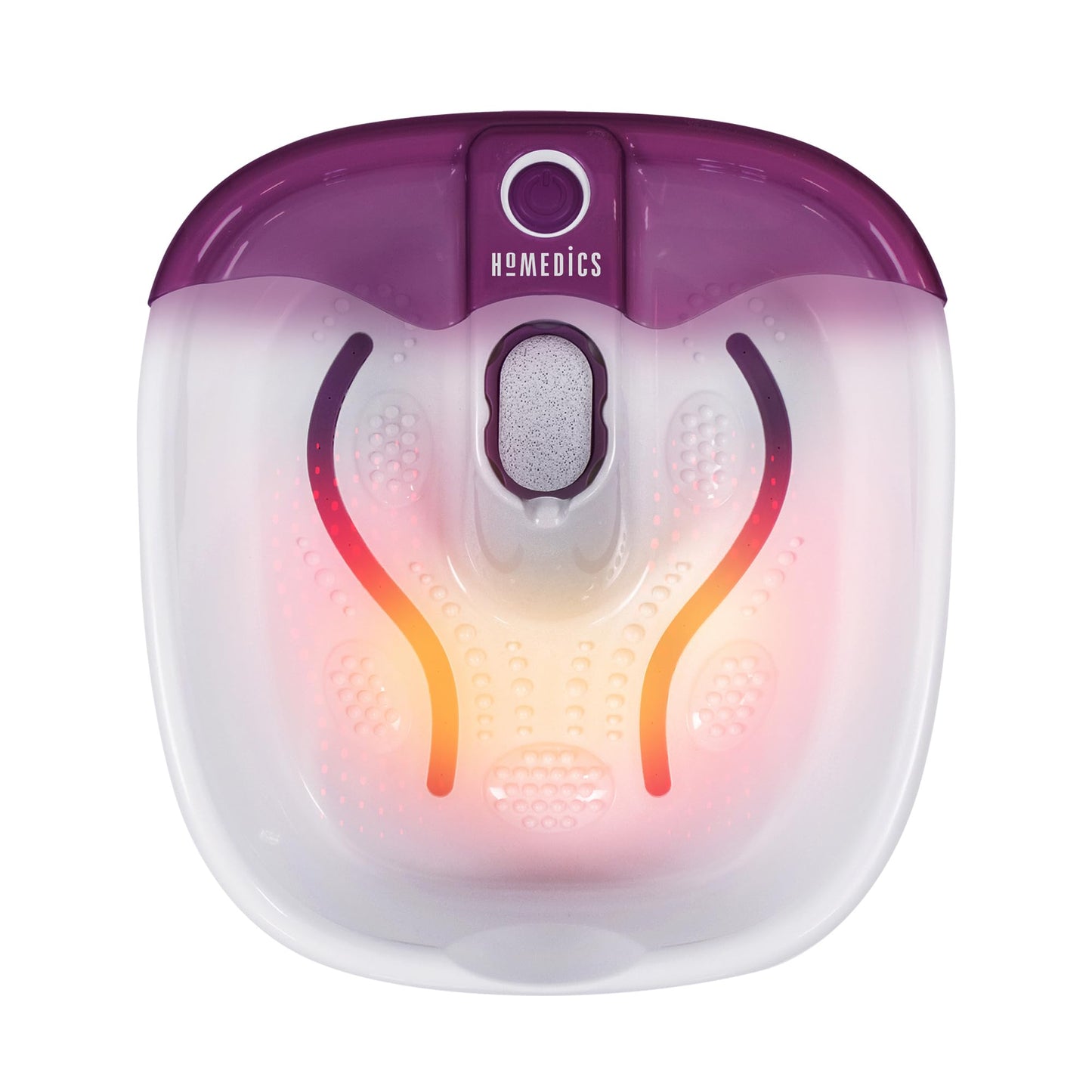 HoMedics Bubblemate Foot Spa and Massager with Keep Warm Function, Soothing Soak Massage Nodes, Bubble Turbo Strip, Pedicure Pumice Stone