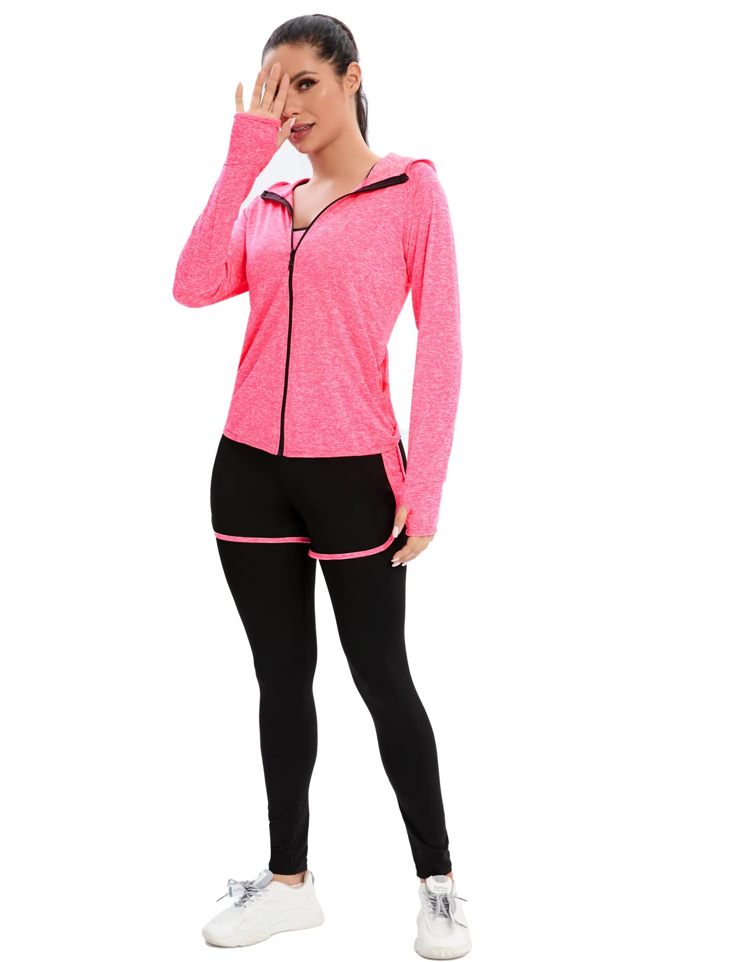 ZETIY Women's 5pcs Yoga Suit Sweatsuit Women's Activewear Sets Sport Yoga Fitness Clothing Ladies Workout Outfit Sportsuits for Running Jogging Gym