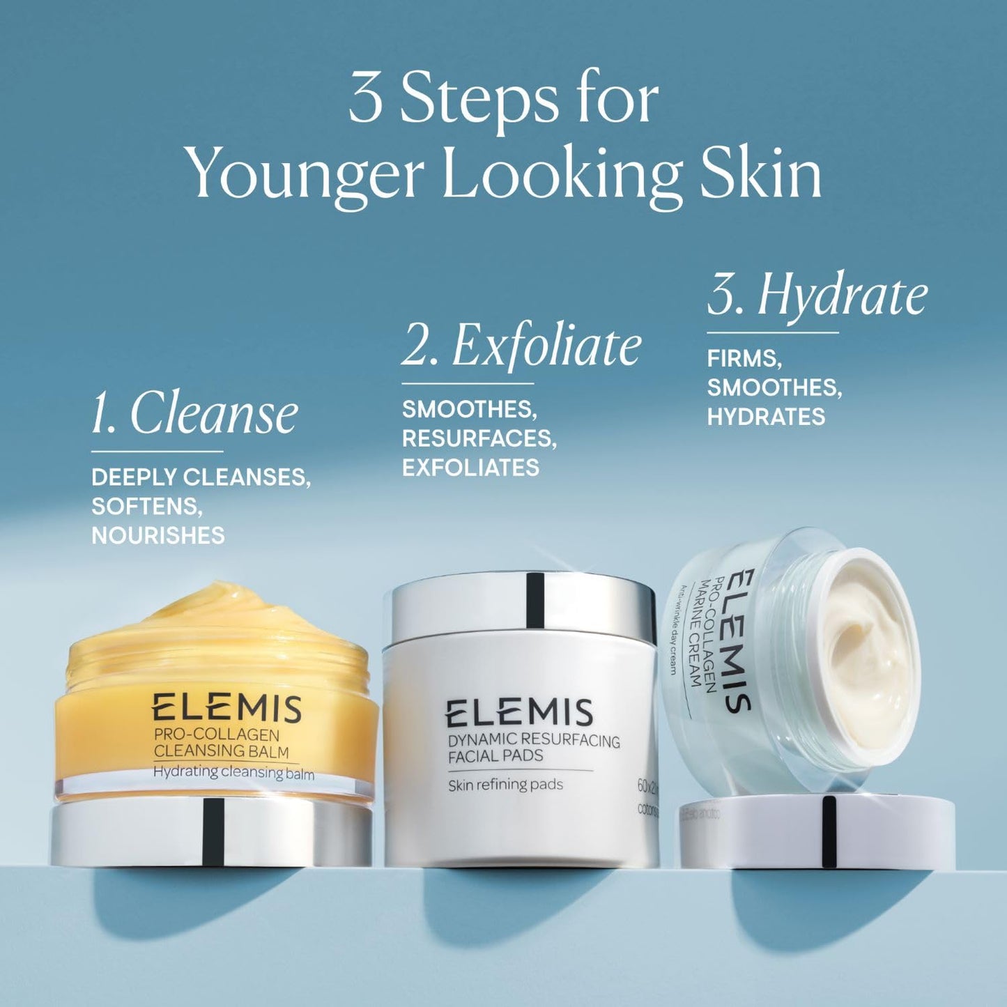 ELEMIS Pro-Collagen Marine Cream, Anti-Wrinkle Daily Face Moisturising Lotion, Hydrating Ultra-Light Gel-Cream Day Moisturiser Glowing and Rejuvenated, Suitable For All Skin Types, SPF 30