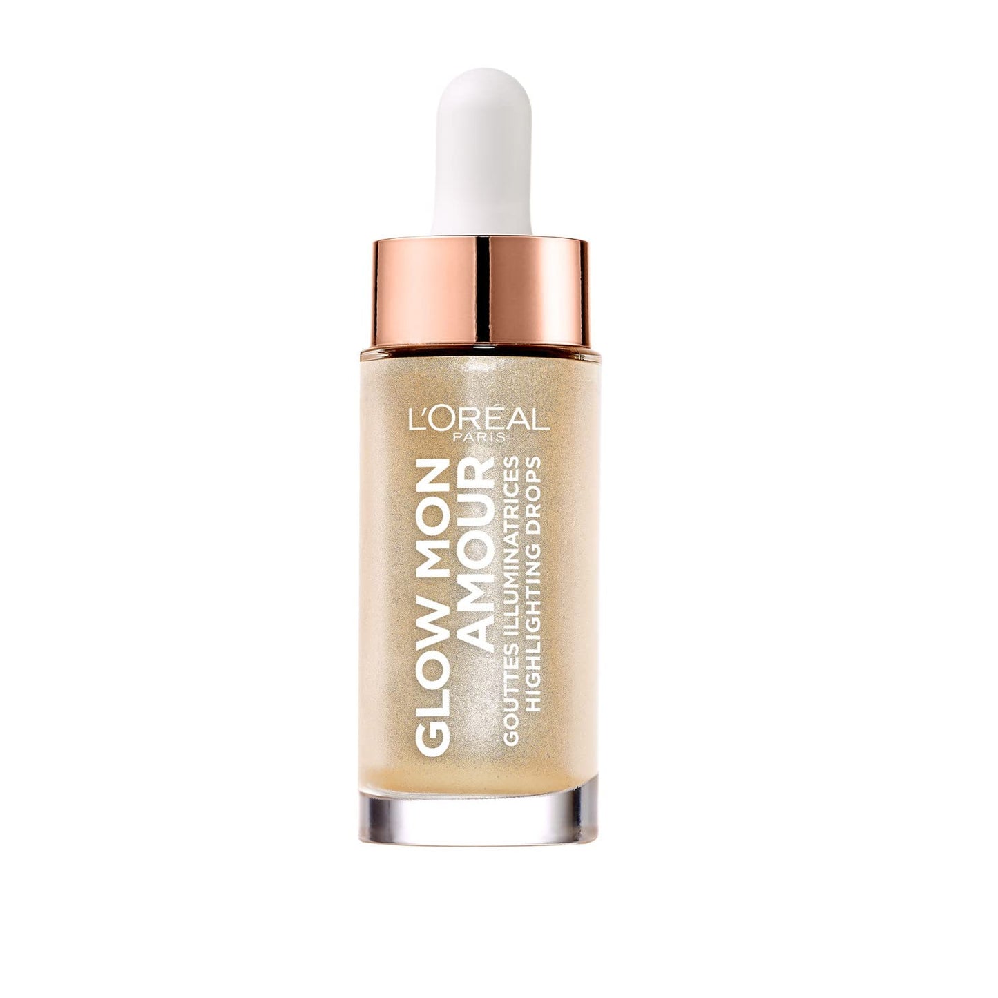 L’Oreal Paris Highlighting Drops, Glow Mon Amour Sparkling Love, Natural and Luminous, Liquid Formula with Nourishing Coconut Oil