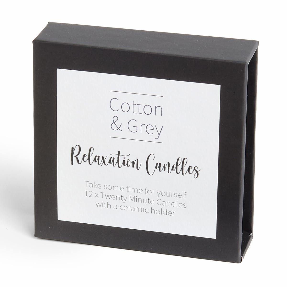 Relaxation Candles. 12 x Twenty Minute Candles with a Ceramic Holder for Relaxation, Meditation, Mindfulness and Well-Being