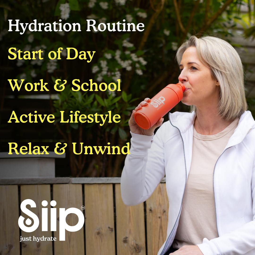 Siip Electrolytes Water Enhancer, Makes 30 Drinks, with Vitamin B12, Vitamin C, Vitamin D3, Magnesium, Zinc, Sicilian Lemon & Tahitian Lime Flavour