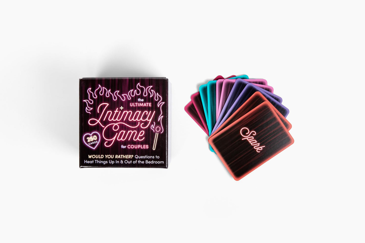 The Ultimate Intimacy Game for Couples: Would You Rather? Questions to Heat Things Up in and Out of the Bedroom 250 Cards. Includes Wild Cards!