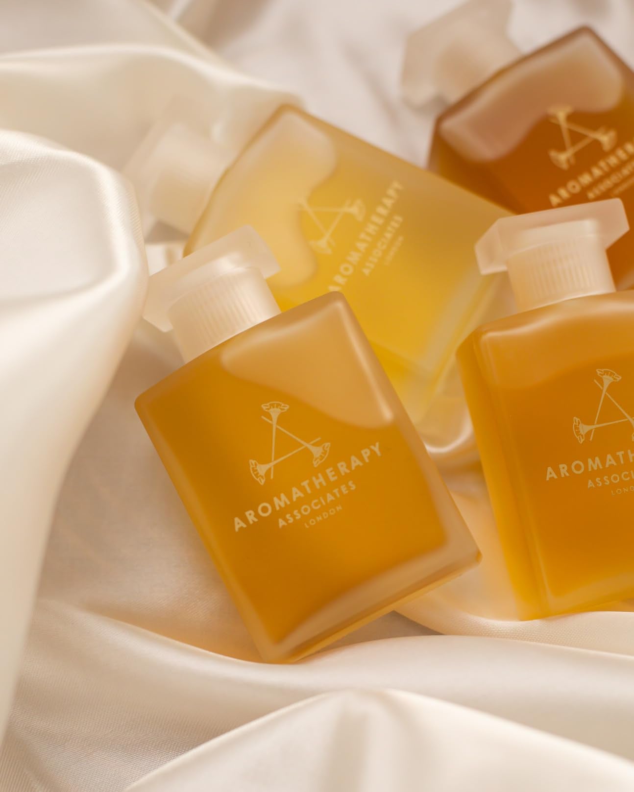 Aromatherapy Associates Essential Bath & Shower Oil Gift Collection (3 Count of 9ml) containing Deep Relax, De-Stress Muscle, Revive Morning, Hand Crafted Natural Blend
