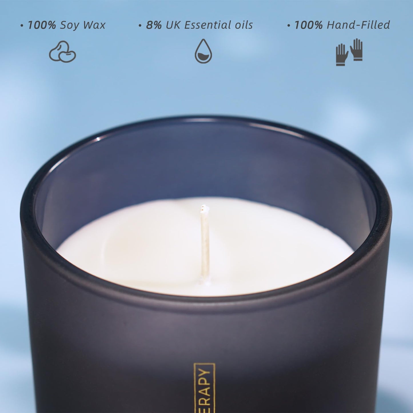 Arcasire Scented Candles Gifts for Women & Men, Mint & Jasmine Scented, 8oz Hand-Poured Natural Soy Wax, 48H Long-Burning, Luxury Candle Gift for Birthday, Wedding, Home, Spa, Yoga