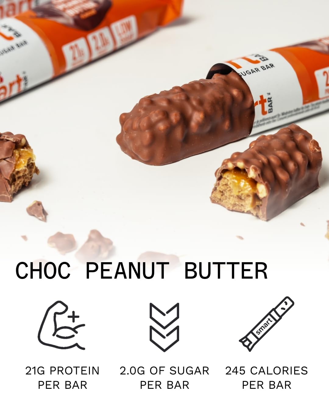 PhD Smart Protein Bar Chocolate Peanut Butter – 12×64 g | TRYTLION